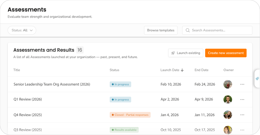Custom Assessments